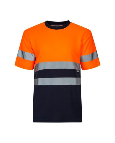 Camiseta Algodón Bicolor. Piqué. 55% alg. 45% pol. 150 g/m2