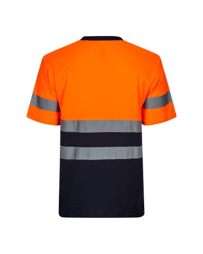 Camiseta Algodón Bicolor. Piqué. 55% alg. 45% pol. 150 g/m2