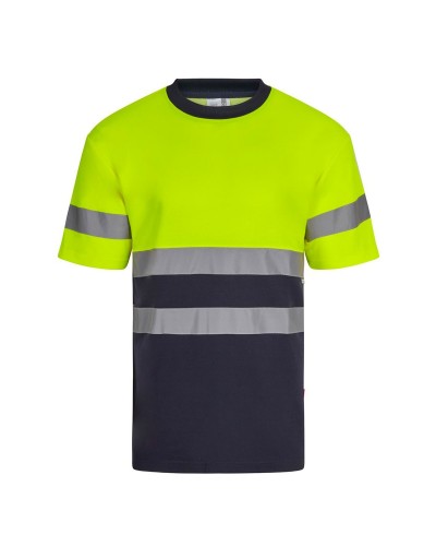 Camiseta Algodón Bicolor. Piqué. 55% alg. 45% pol. 150 g/m2