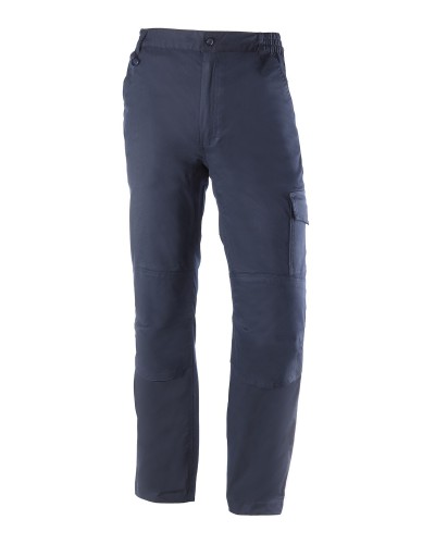 Pantalón elástico reforzado en culera con abertura para rodilleras  68% Alg - 30% Pol - 2% Elastano 260g/m2