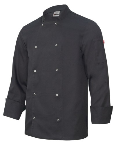Chaqueta Cocina Manga Larga Cierre Corchetes