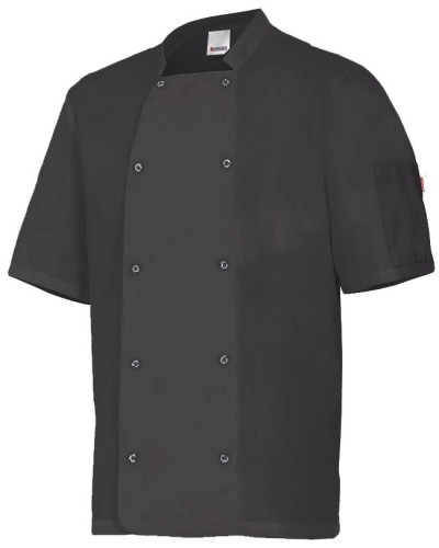 Chaqueta Cocina Manga Corta Cierre Corchetes