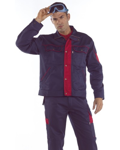 Cazadora Bicolor Unisex Multibolsillos