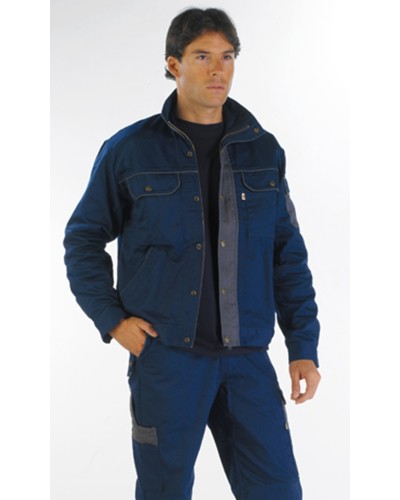 Cazadora Bicolor Unisex Multibolsillos