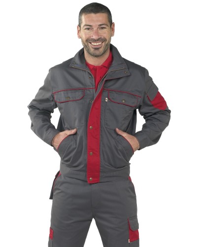Cazadora Bicolor Unisex Multibolsillos