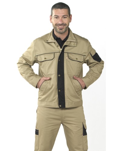 Cazadora Bicolor Unisex Multibolsillos