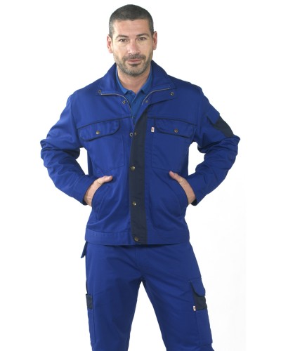 Cazadora Bicolor Unisex Multibolsillos