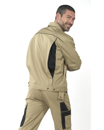 Cazadora Bicolor Unisex Multibolsillos